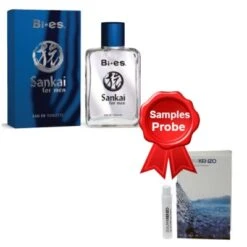 Bi-Es Sankai Men 100 Ml + Perfume Sample Spray Kenzo L'eau Par Kenzo Homme