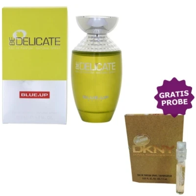Blue Up Be Delicate 100 Ml + Perfume Sample Spray Donna Karan Be Delicious 3 Blue Up Be Delicate 100 Ml + Perfume Sample Spray Donna Karan Be Delicious