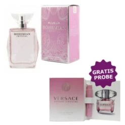 Blue Up Bohemian Crystal 100 Ml + Perfume Sample Spray Versace Bright Crystal