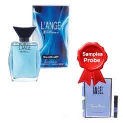 Blue Up Lange Bleu 100 Ml + Perfume Sample Spray Thierry Mugler Angel