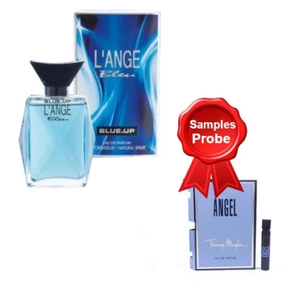 Blue Up Lange Bleu 100 Ml + Perfume Sample Spray Thierry Mugler Angel 3 Blue Up Lange Bleu 100 Ml + Perfume Sample Spray Thierry Mugler Angel