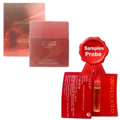 Blue Up Rough 100 Ml + Perfume Sample Spray Gucci Rush 3 Blue Up Rough 100 Ml + Perfume Sample Spray Gucci Rush