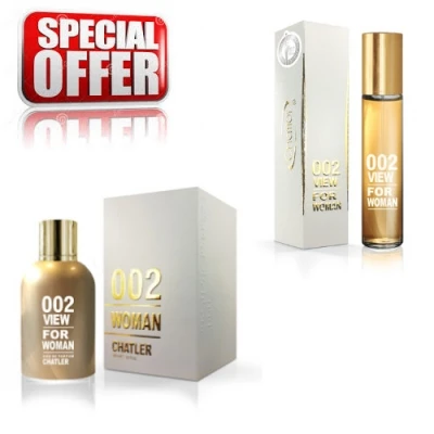 Chatler 002 View Women - Promotional Set, Eau De Parfum 100 Ml + Eau De Parfum 30 Ml 3 Chatler 002 View Women - Promotional Set, Eau De Parfum 100 Ml + Eau De Parfum 30 Ml