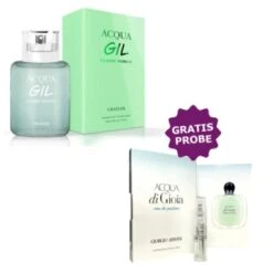 Chatler Acqua Gil Classic Woman 100 Ml + Perfume Sample Spray Armani Acqua Di Gioia