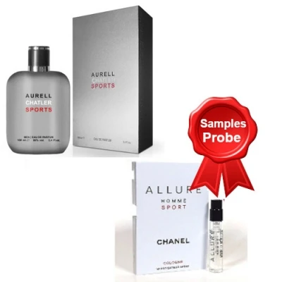 Chatler Aurell Sports 100 Ml + Perfume Sample Chanel Allure Homme Sport 3 Chatler Aurell Sports 100 Ml + Perfume Sample Chanel Allure Homme Sport
