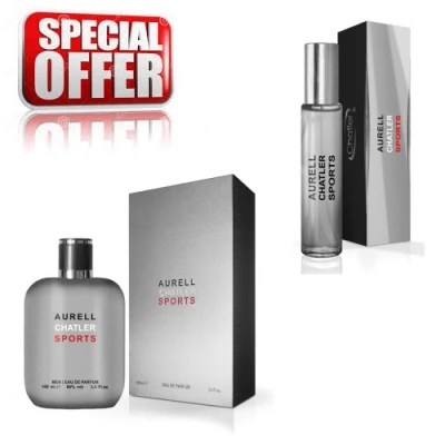 Chatler Aurell Sports - Promotional Set, Eau De Parfum 100 Ml + Eau De Parfum 30 Ml 3 Chatler Aurell Sports - Promotional Set, Eau De Parfum 100 Ml + Eau De Parfum 30 Ml