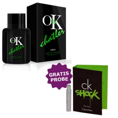 Chatler Its OK Men 100 Ml + Perfume Sample Spray Calvin Klein One Shock Him 3 Chatler Its OK Men 100 Ml + Perfume Sample Spray Calvin Klein One Shock Him