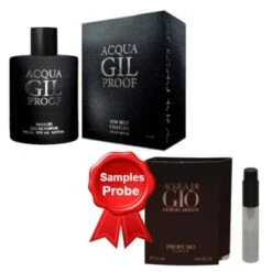 Chatler Acqua Gil Proof Men 100 Ml + Perfume Sample Spray Armani Acqua Profumo