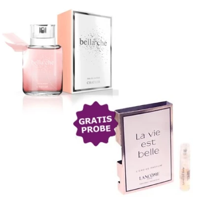 Chatler Bella Che 100 Ml + Perfume Sample Spray Lancome La Vie Est Belle 3 Chatler Bella Che 100 Ml + Perfume Sample Spray Lancome La Vie Est Belle