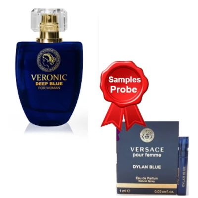 Chatler Veronic Deep Blue Woman 100 Ml + Perfume Sample Versace Dylan Blue Femme 3 Chatler Veronic Deep Blue Woman 100 Ml + Perfume Sample Versace Dylan Blue Femme