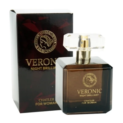 Chatler Veronic Night Brilliant 100 Ml + Perfume Sample Spray Versace Crystal Noir 4 Chatler Veronic Night Brilliant 100 Ml + Perfume Sample Spray Versace Crystal Noir - Image 2