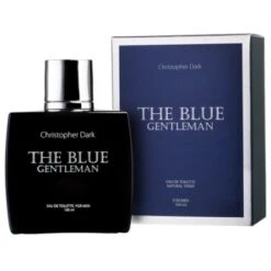 Christopher Dark The Blue Gentleman 100 Ml + Perfume Sample Spray Chanel Bleu De Chanel -1perfumery Sales 400px ChristopherDarkBlueGentleman