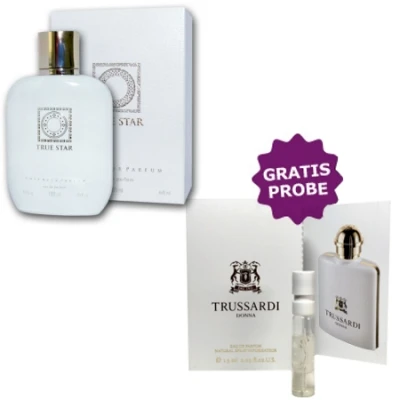 Cote Azur True Star 100 Ml + Perfume Sample Spray Trussardi Donna 3 Cote Azur True Star 100 Ml + Perfume Sample Spray Trussardi Donna