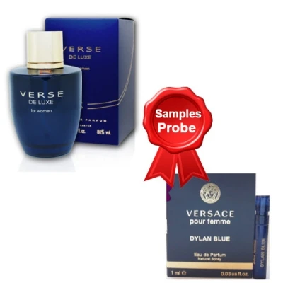 Cote Azur Verse De Luxe Women 100 Ml + Perfume Sample Spray Versace Dylan Blue Femme 3 Cote Azur Verse De Luxe Women 100 Ml + Perfume Sample Spray Versace Dylan Blue Femme