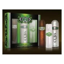 Cuba Green - Set For Men, Eau De Toilette, Deodorant, After Shave
