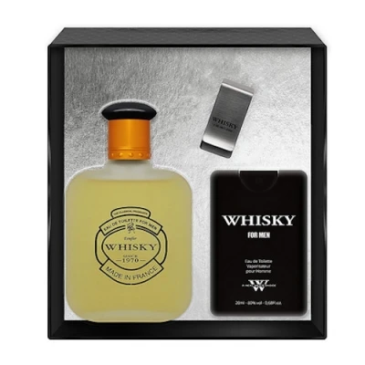 Evaflor Whisky - Set For Men, Eau De Toilette 100 Ml, Eau De Toilette 20 Ml, Money Clip 3 Evaflor Whisky - Set For Men, Eau De Toilette 100 Ml, Eau De Toilette 20 Ml, Money Clip
