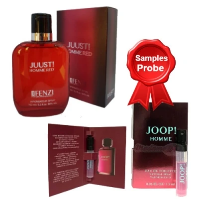JFenzi Juust! Homme Red 100 Ml + Perfume Sample Spray Joop! Homme 3 JFenzi Juust! Homme Red 100 Ml + Perfume Sample Spray Joop! Homme