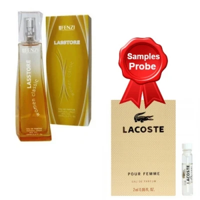 JFenzi Lasstore Classic Women 100 Ml + Perfume Sample Lacoste Pour Femme 3 JFenzi Lasstore Classic Women 100 Ml + Perfume Sample Lacoste Pour Femme