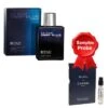 JFenzi Le Chel Deep Blue Homme 100 Ml + Perfume Sample Spray Chanel Bleu De Chanel