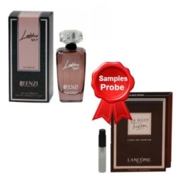 JFenzi Lettre Noir 100 Ml + Perfume Sample Spray Lancome Tresor La Nuit