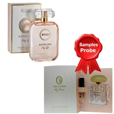 JFenzi Retruard My Life 100 Ml + Perfume Sample Trussardi My Name 3 JFenzi Retruard My Life 100 Ml + Perfume Sample Trussardi My Name