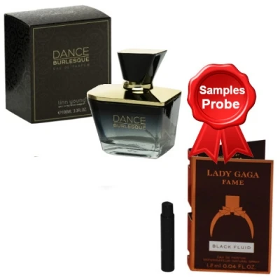 Linn Young Dance Burlesque 100 Ml + Perfume Sample Spray Lady Gaga Fame 3 Linn Young Dance Burlesque 100 Ml + Perfume Sample Spray Lady Gaga Fame