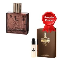 Linn Young Pure Luck Men Secrets 100 Ml + Perfume Sample Spray Paco Rabanne 1 Million Prive