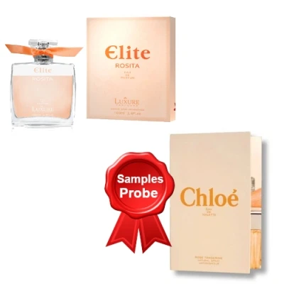 Luxure Elite Rosita 100 Ml + Perfume Sample Spray Chloé Rose Tangerine 3 Luxure Elite Rosita 100 Ml + Perfume Sample Spray Chloé Rose Tangerine
