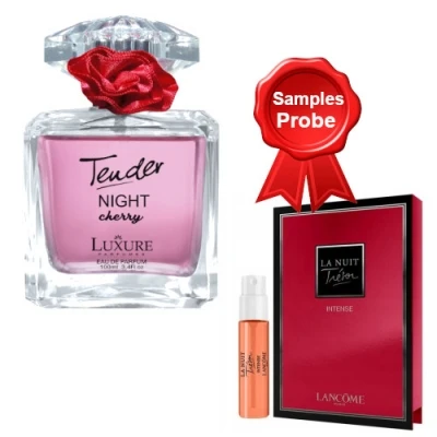 Luxure Tender Cherry Night 100 Ml + Perfume Sample Lancome Tresor La Nuit Intense 3 Luxure Tender Cherry Night 100 Ml + Perfume Sample Lancome Tresor La Nuit Intense
