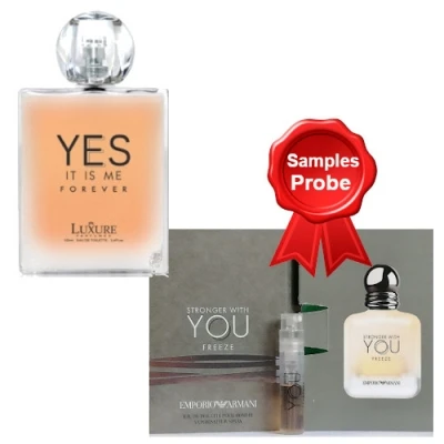 Luxure Yes It Is Me Forever 100 Ml + Perfume Sample Spray Armani Emporio Stronger With You Freeze 3 Luxure Yes It Is Me Forever 100 Ml + Perfume Sample Spray Armani Emporio Stronger With You Freeze