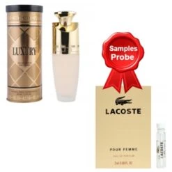 New Brand Luxury Woman 100 Ml + Perfume Sample Lacoste Pour Femme