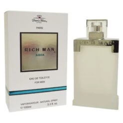 Paris Bleu Rich Man Aqua - Eau De Toilette For Men 100 Ml 7 Paris Bleu Rich Man Aqua - Eau De Toilette For Men 100 Ml -1perfumery Sales 400px ParisBleuRichManAqua1