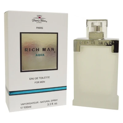 Paris Bleu Rich Man Aqua - Eau De Toilette For Men 100 Ml 5 Paris Bleu Rich Man Aqua - Eau De Toilette For Men 100 Ml - Image 3