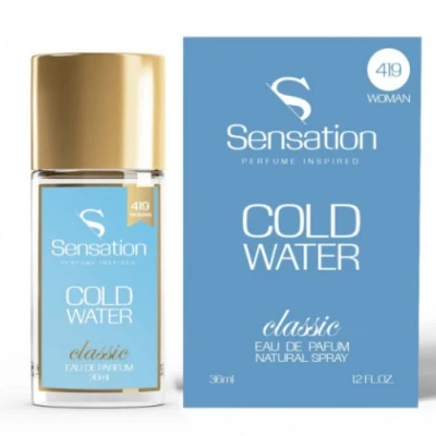 Sensation 419 Cold Water 36 Ml + Perfume Sample Davidoff Cool Water Women 4 Sensation 419 Cold Water 36 Ml + Perfume Sample Davidoff Cool Water Women - Image 2